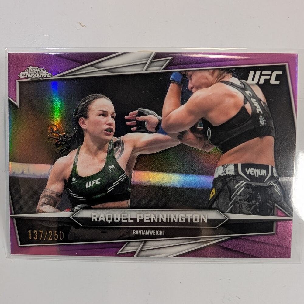 2026 Topps Chrome UFC Raquel Pennington #103 Pink Refractor /250 Parallel